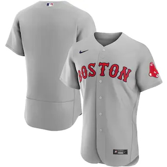 mens nike gray boston red sox road authentic team jersey_pi